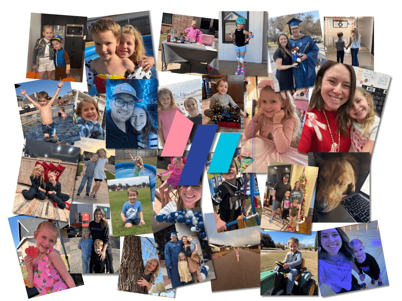 Shipwrecked Pools family and local life collage
